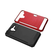 Reiko REIKO KYOCERA HYDRO VIEW SLIM ARMOR HYBRID CASE WITH CARD HOLDER IN RED
