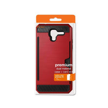 Reiko REIKO KYOCERA HYDRO VIEW SLIM ARMOR HYBRID CASE WITH CARD HOLDER IN RED