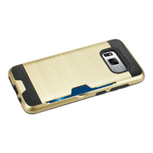 Reiko REIKO SAMSUNG GALAXY S8 SLIM ARMOR HYBRID CASE WITH CARD HOLDER IN GOLD