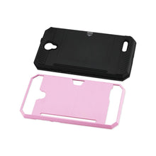 Reiko REIKO ZTE WARP 7/ Z959 SLIM ARMOR HYBRID CASE WITH CARD HOLDER IN PINK