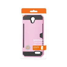 Reiko REIKO ZTE WARP 7/ Z959 SLIM ARMOR HYBRID CASE WITH CARD HOLDER IN PINK