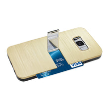Reiko REIKO SAMSUNG GALAXY S8/ SM SLIM ARMOR HYBRID CASE WITH CARD HOLDER AND KICKSTAND IN GOLD