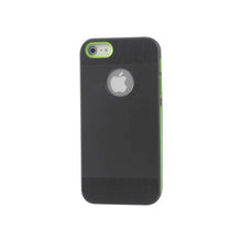 Reiko REIKO IPHONE 5/5S/SE DUAL COLOR CASE WITH RIDGES IN BLACK GREEN