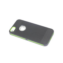 Reiko REIKO IPHONE 5/5S/SE DUAL COLOR CASE WITH RIDGES IN BLACK GREEN