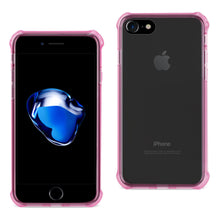 Reiko REIKO IPHONE 7 MIRROR EFFECT CASE WITH AIR CUSHION PROTECTION IN CLEAR HOT PINK