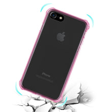 Reiko REIKO IPHONE 7 MIRROR EFFECT CASE WITH AIR CUSHION PROTECTION IN CLEAR HOT PINK