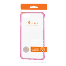 Reiko REIKO IPHONE 7 MIRROR EFFECT CASE WITH AIR CUSHION PROTECTION IN CLEAR HOT PINK