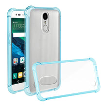 Reiko REIKO LG FORTUNE/ PHOENIX 3/ ARISTO CLEAR BUMPER CASE WITH AIR CUSHION PROTECTION IN CLEAR NAVY