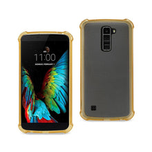Reiko LG K10 Transparent TPU Case Clear Gold
