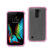 Reiko REIKO LG K10 MIRROR EFFECT CASE WITH AIR CUSHION PROTECTION IN HOT PINK