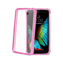 Reiko REIKO LG K10 MIRROR EFFECT CASE WITH AIR CUSHION PROTECTION IN HOT PINK