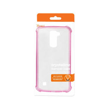 Reiko REIKO LG K10 MIRROR EFFECT CASE WITH AIR CUSHION PROTECTION IN HOT PINK
