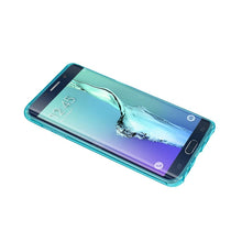 Reiko Samsung Galaxy S6 Edge Plus Transparent TPU Case With Air Cushion Shock Absorption Technology In Clear Navy