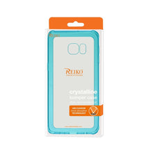 Reiko Samsung Galaxy S6 Edge Plus Transparent TPU Case With Air Cushion Shock Absorption Technology In Clear Navy