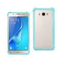 Reiko Samsung Galaxy J7 Transparent Tpu Case Clear Navy With Cushion Shock Absorption Technology