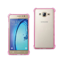 Reiko REIKO SAMSUNG GALAXY ON5/ J5 CLEAR BUMPER CASE WITH AIR CUSHION SHOCK ABSORPTION IN CLEAR HOT PINK