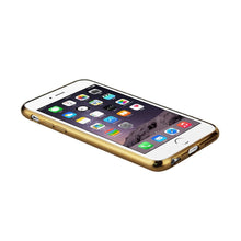 Reiko Iphone 6/6S Plus 5.5Inch Transparent Rhombus Pattern TPU Case With Shiny Bumper Gold