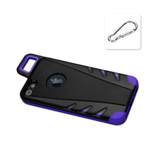 Reiko Protector Cover Tpu+Pc With Hook Iphone 5 Black Purple