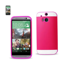 Reiko Tpu+Pc Protector Cover HTC One M8 Purple Hot Pink