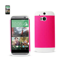 Reiko Tpu+Pc Protector Cover HTC One M8 White Hot Pink