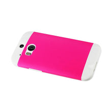 Reiko Tpu+Pc Protector Cover HTC One M8 White Hot Pink