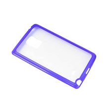 Reiko Dual Color Jelly Case For Samsung Galaxy Note Edge Purple