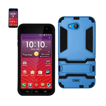 Reiko Slim Armor Case With Kickstand For Kyocera Hydro Wave/ Hydro Air/ C6740 Black Blue