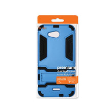 Reiko Slim Armor Case With Kickstand For Kyocera Hydro Wave/ Hydro Air/ C6740 Black Blue