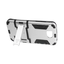 Reiko Slim Armor Case With Kickstand For ZTE Overture 2 Black Silv Black Silver