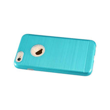 Reiko REIKO IPHONE 6 PLUS/ 6S PLUS HYBRID METAL BRUSHED TEXTURE CASE IN BLUE