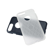 Reiko REIKO IPHONE 7 PLUS HYBRID METAL BRUSHED TEXTURE CASE IN NAVY