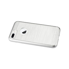 Reiko REIKO IPHONE 7 PLUS HYBRID METAL BRUSHED TEXTURE CASE IN SILVER