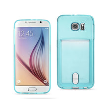 Reiko Tpu Wallet Case For Samsung Galaxy S6/ Sm-G920T/ G920P/ G920A/ G920V/ G920R/ S6 Duos Transparent Blue