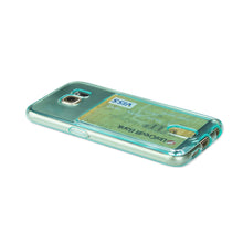 Reiko Tpu Wallet Case For Samsung Galaxy S6/ Sm-G920T/ G920P/ G920A/ G920V/ G920R/ S6 Duos Transparent Blue
