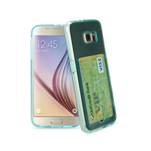 Reiko Tpu Wallet Case For Samsung Galaxy S6/ Sm-G920T/ G920P/ G920A/ G920V/ G920R/ S6 Duos Transparent Blue