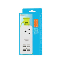 Reiko Usb Ac Wall Charger With 4 Usb-Ports 4A5V Green With Bag