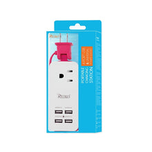 Reiko Usb Ac Wall Charger With 4 Usb-Ports 4A5V Hot Pink With Bag