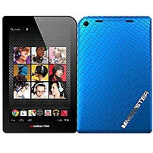 A Monster M7 M71BL HD Tablet PC - 1.5 GHz Dual-Core Processor - 1 GB RAM - 16 GB Storage - 7-inch Touchscreen Display - Android 4.1 Jelly - Candy Blueberry