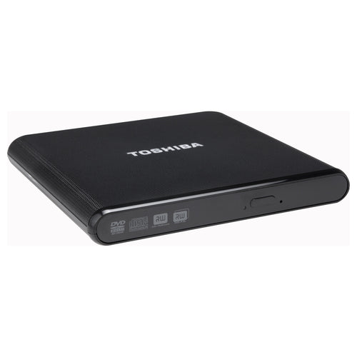 A Toshiba PA3834U-1DV2 External DVD-Writer - DVD-RAM/±R/±RW Support - 24x CD Read/24x CD Write/24x CD Rewrite - 8x DVD Read/8x DVD Write/8x DVD Rewrite - Double-layer Media Supported - USB 2.0